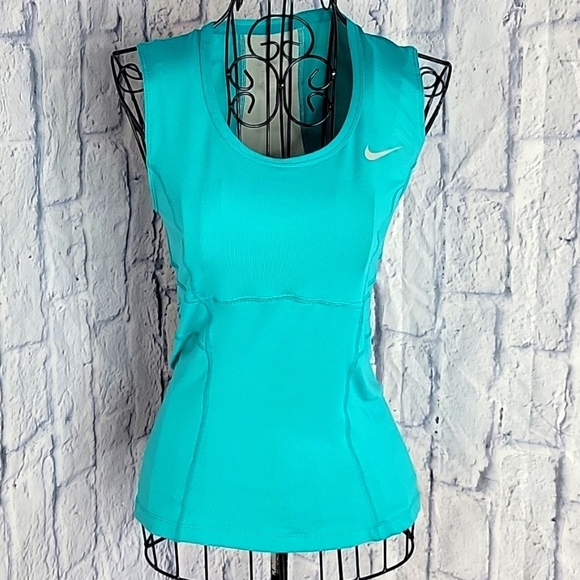 NIKE DRI FIT Blue‎ and Gray Athletic Shirt XS - Picture 1 of 6